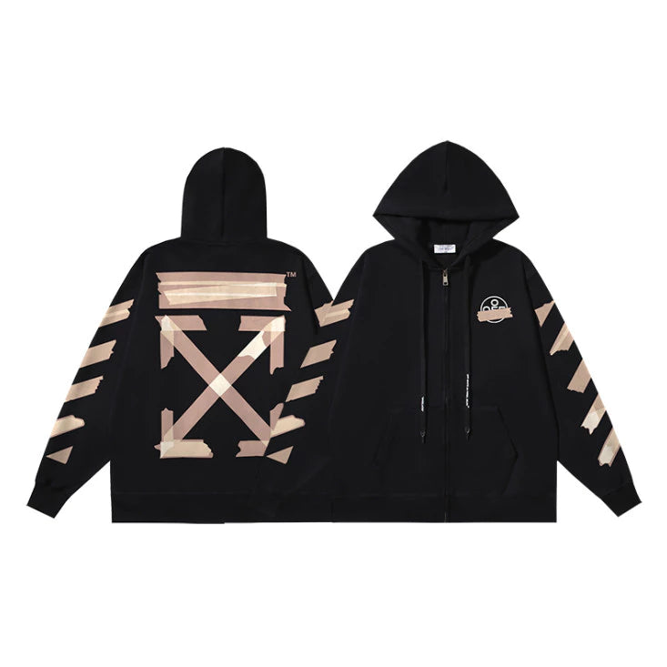 OFF-WHITE TAPE HOODIE