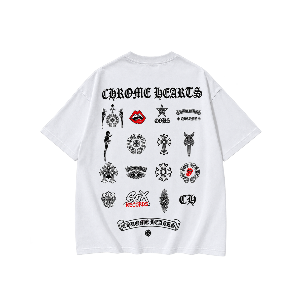 CAMISA CHROME MULTI-LOGO WHITE TEE