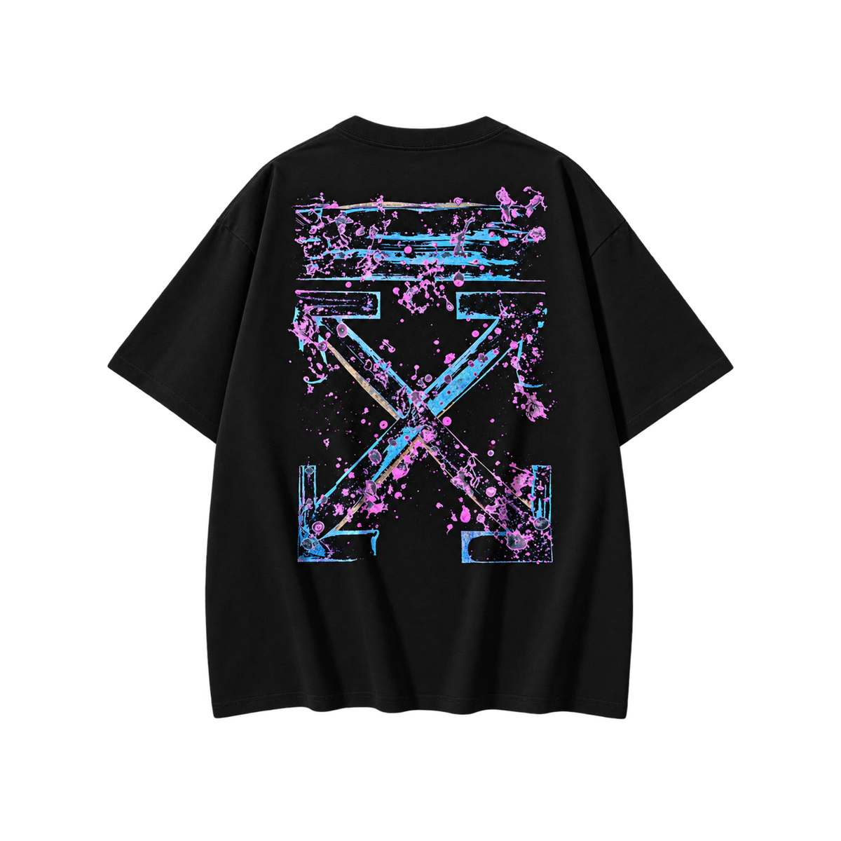 CAMISA OFF WHITE “DRIPPED WATERCOLOR”