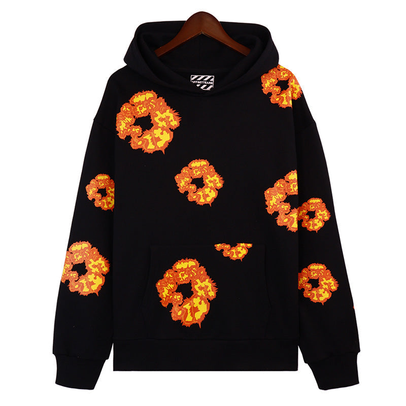 DENIM X OFFSET WREATH HOODIE - VICE