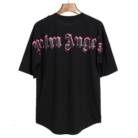 PALM ANGELS PINK LOGO TEE