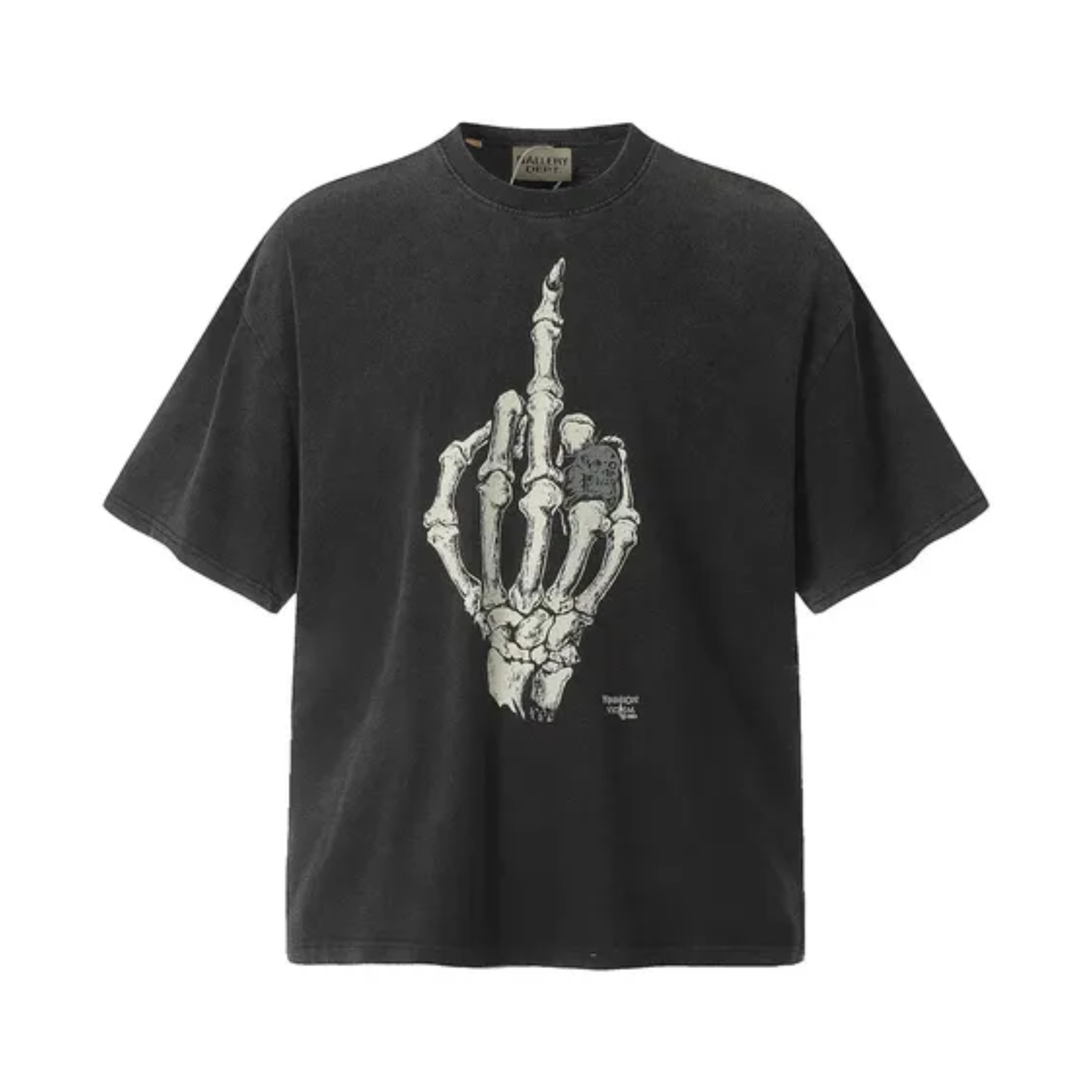 GALLERY DEPT. SKELETON SHIRT MIDDLE FINGER
