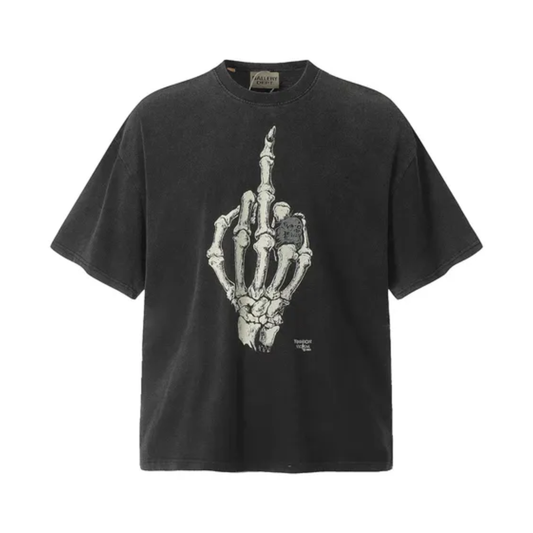 GALLERY DEPT. SKELETON SHIRT MIDDLE FINGER