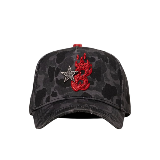 GORRA BARBAS HATS CAMO RED 