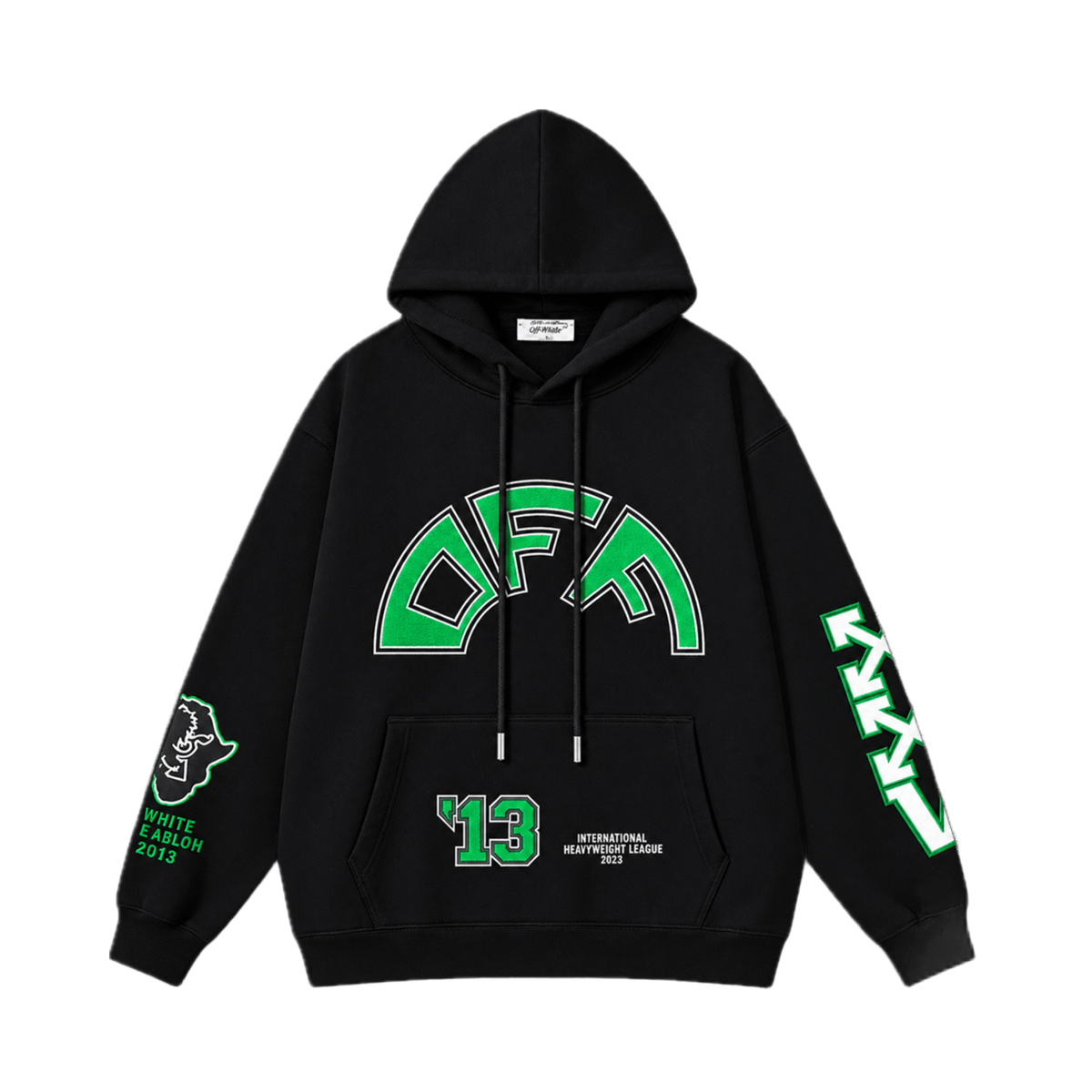 SUDADERA OFF-WHITE CROCODILE BLACK