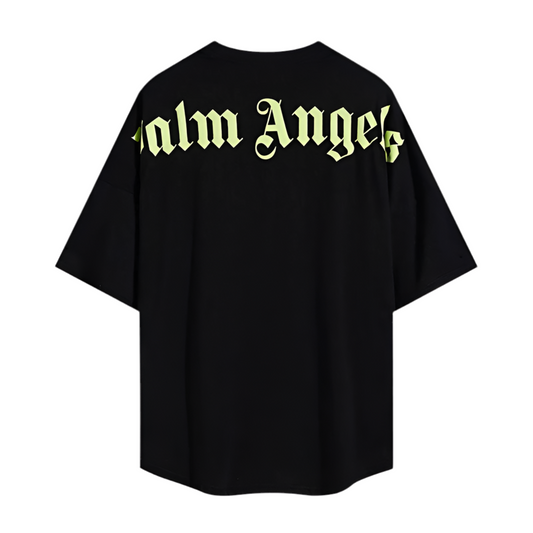PALM ANGELS GREEN LOGO TEE