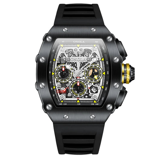 RELOJ RM ONOLA NEGRO