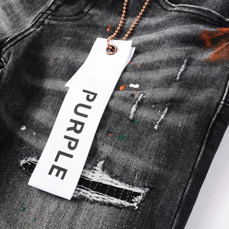 PURPLE JEANS GRAY SLIM FIT - VICE
