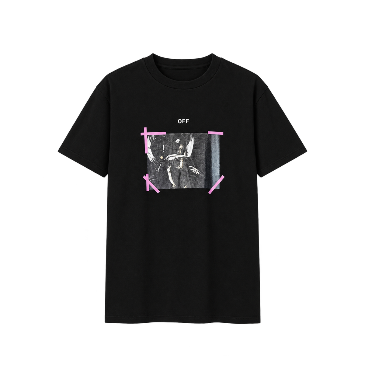 CAMISA OFF-WHITE ANGELS VIOLET TAPE