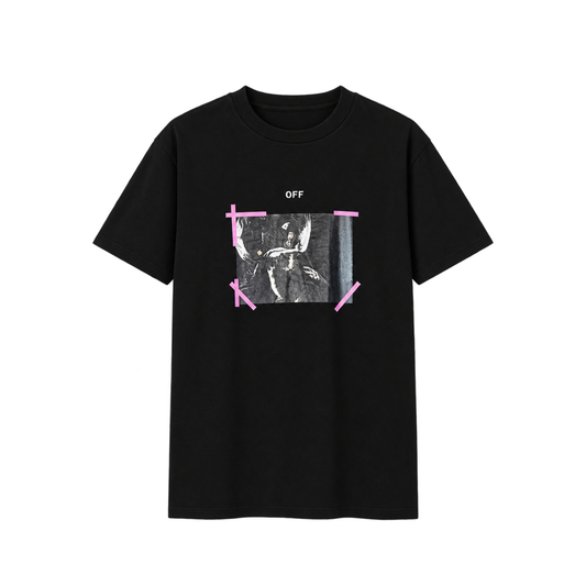 CAMISA OFF-WHITE ANGELS VIOLET TAPE