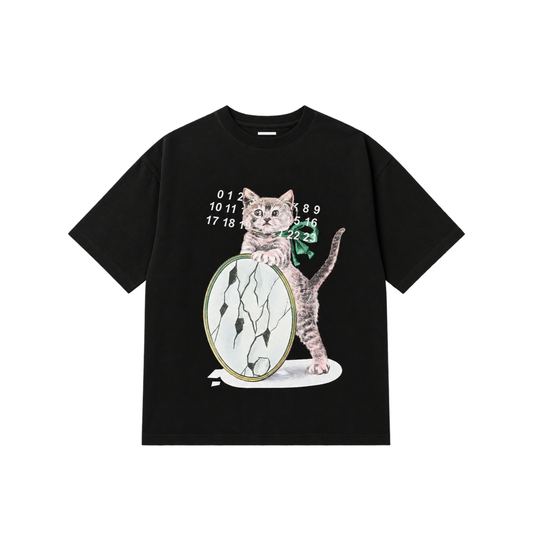 CAMISA MAISON CAT ABSTRACT NUMBERS