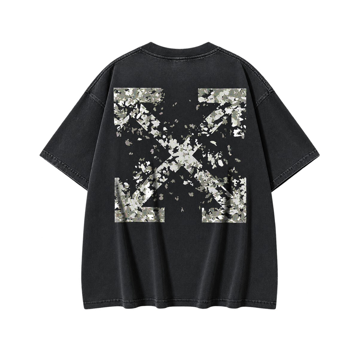 CAMISA OFF WHITE ARROW PRINT WASH