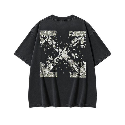CAMISA OFF WHITE ARROW PRINT WASH