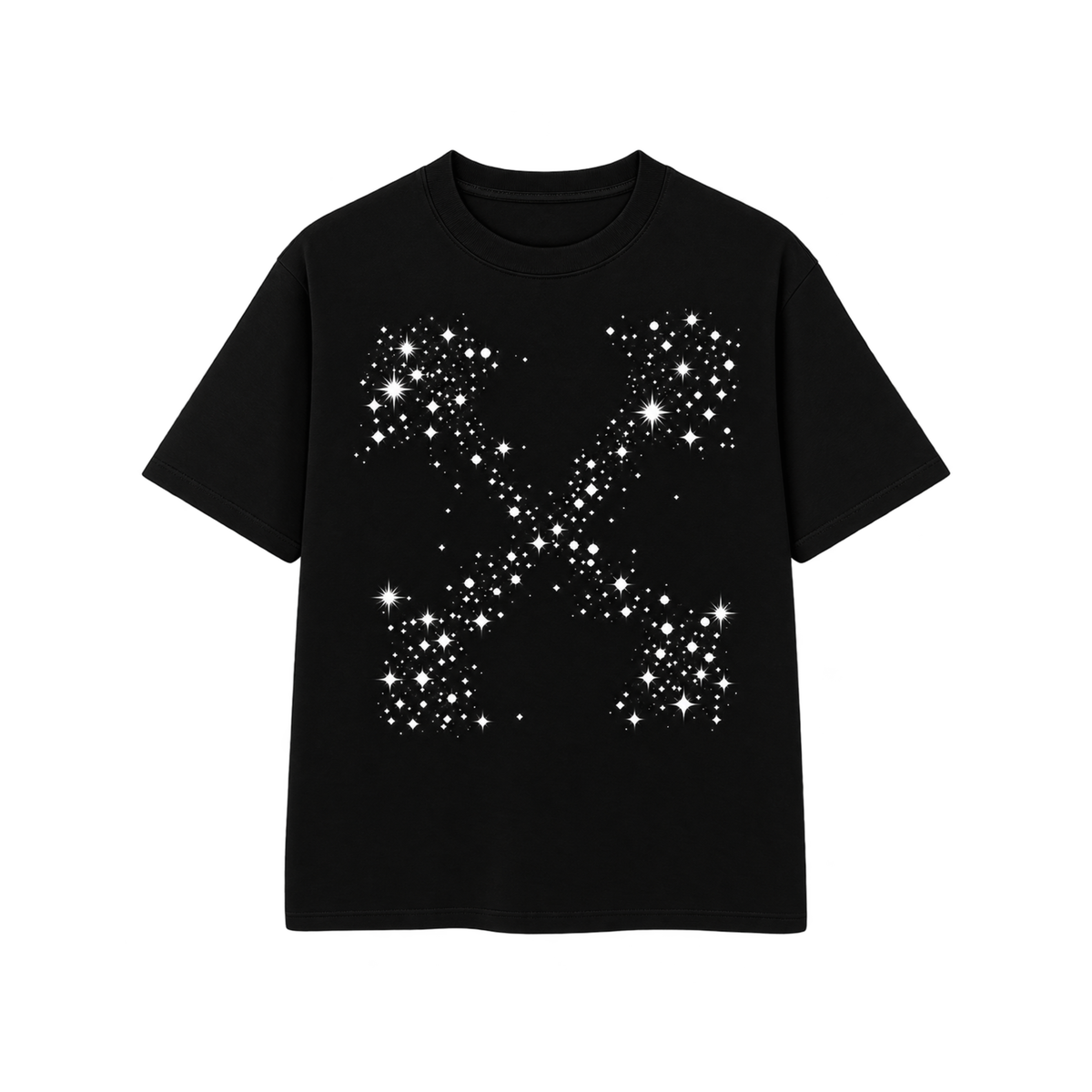 CAMISA OFF-WHITE BLING STARS