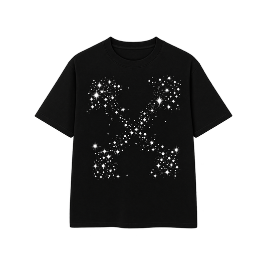 CAMISA OFF-WHITE BLING STARS