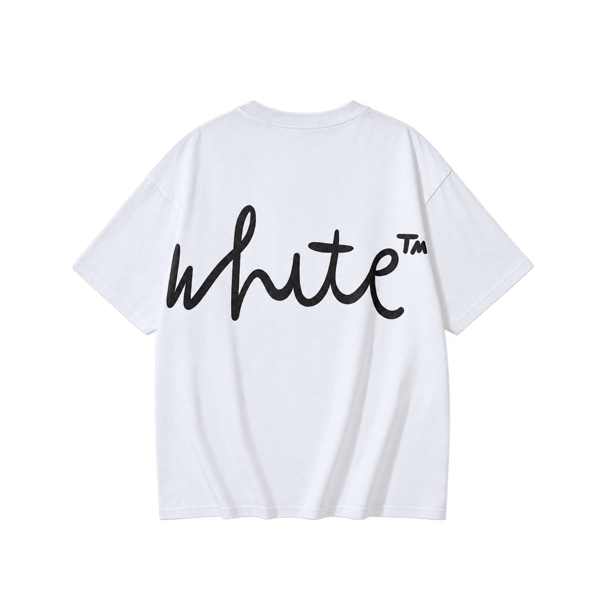 CAMISA OFF WHITE CURSIVE LETTERS