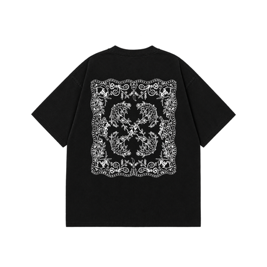 CAMISA OFF WHITE TATTOO BANDANA ARROW SKATE