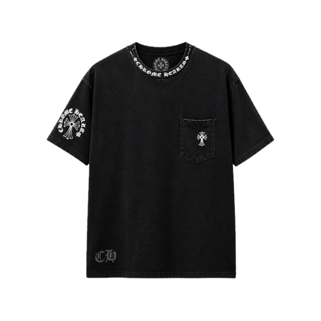 CAMISA CHROME NECK LETTERS