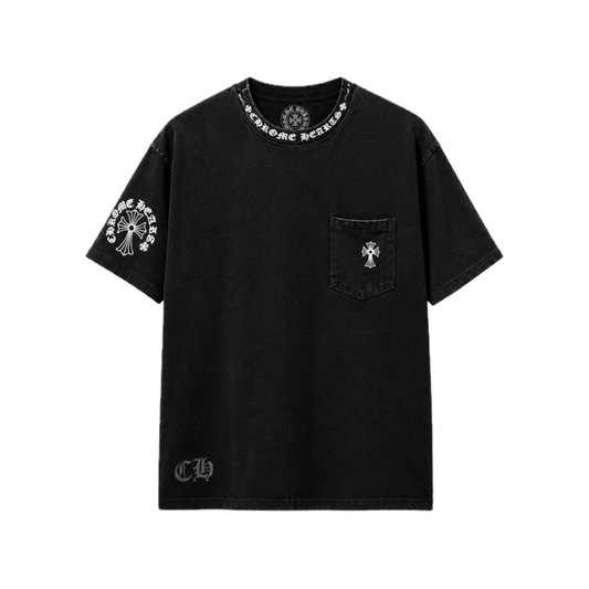 CAMISA CHROME NECK LETTERS