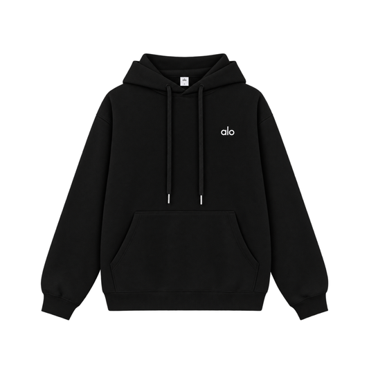 SUDADERA ALO LOGO METALICO BLACK