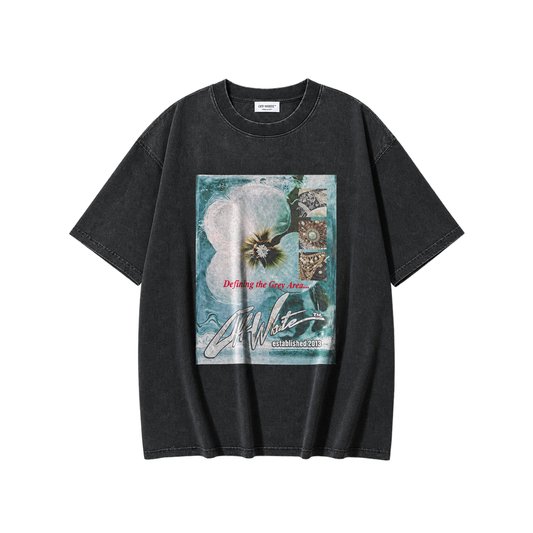 CAMISA OFF-WHITE MARBLE BLACK