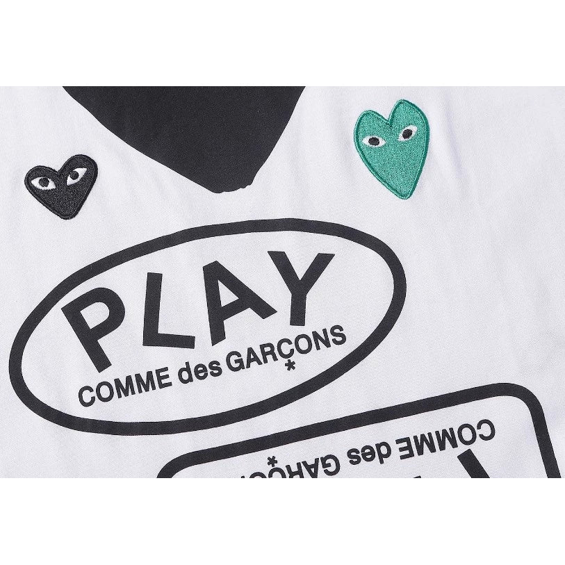 CAMISA CDG PLAY BLACK HEART