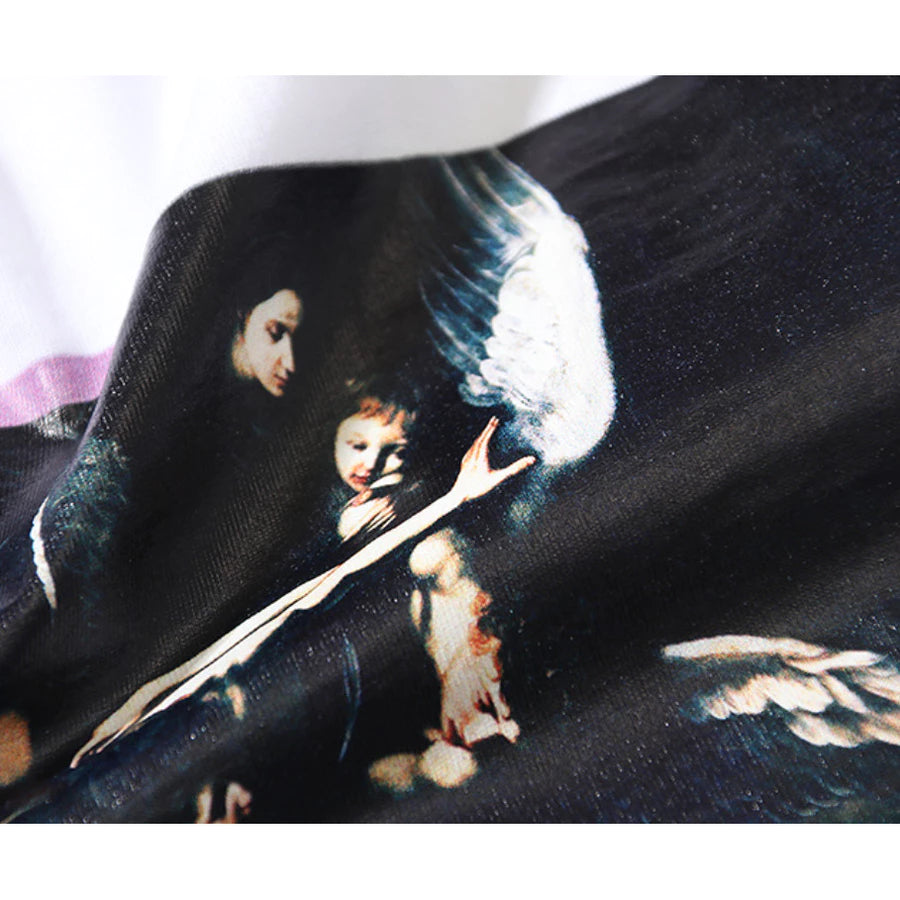 CAMISA OFF-WHITE ANGELS VIOLET TAPE
