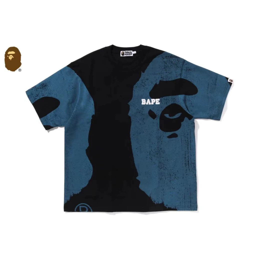 CAMISA BAPE WATER PRINT BLUE