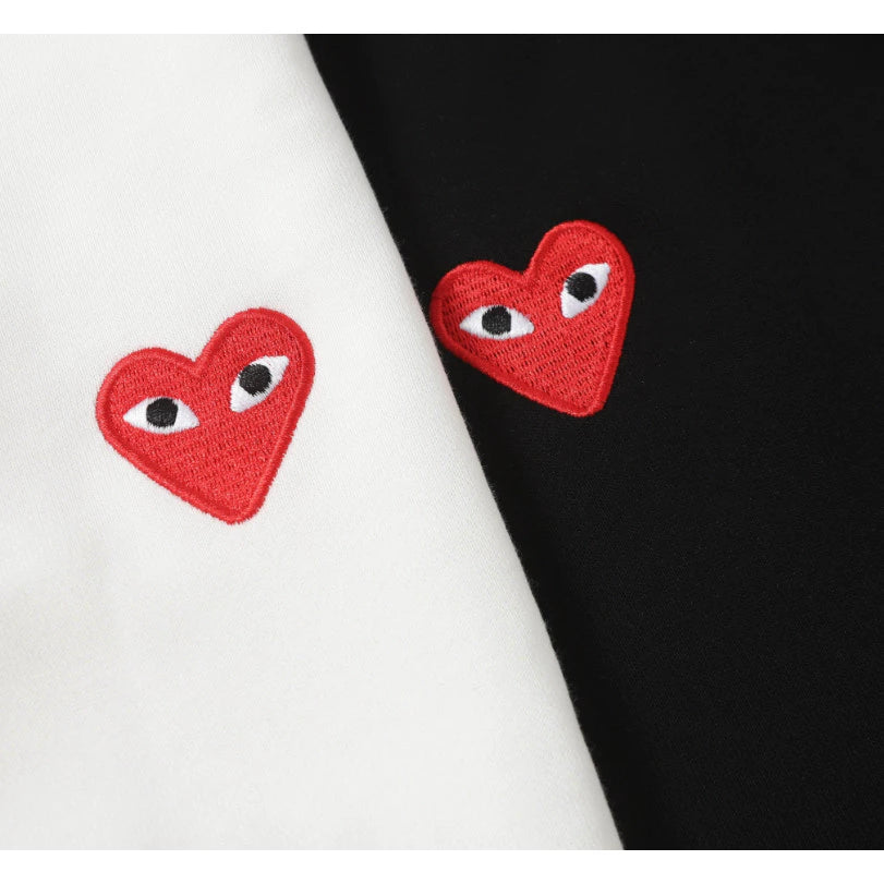 SUDADERA CDG PLAY REDHEART